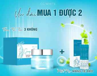 Kem tái tạo CC White 20g - Phục hồi tái tạo da hư tổn chống lão hóa, hết mụn li ti nám nhẹ