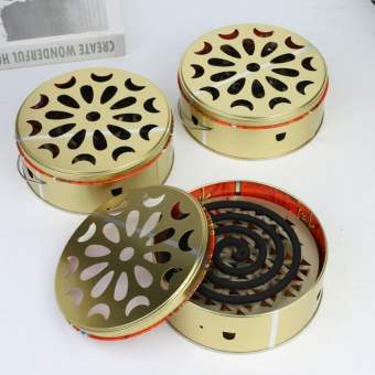 Dụng cụ đốt hương đốt nhang muỗi có lưới, Bộ Khay Đốt Nhang Chống Muỗi Tiện Lợi