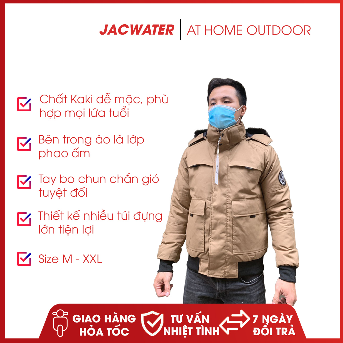 Áo khoác bomber nam trắng 2020 AKN-090 - Shop áo khoác nam xuất khẩu