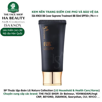 Kem nền trang điêm Cao cấp Che phủ và Bảo vệ da tuệt vời ISA Knox BB Cover Supreme Treatment BB 50ml SPF50+/PA+++