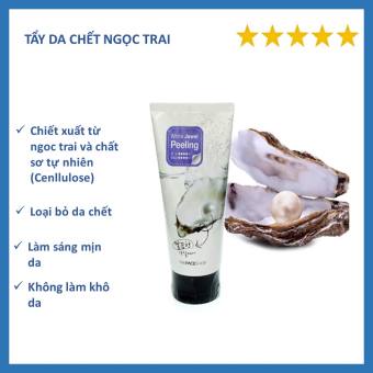 Tẩy da chết ngọc trai Tẩy tế bào chết da mặt ngọc trai 120ml dưỡng trắng da