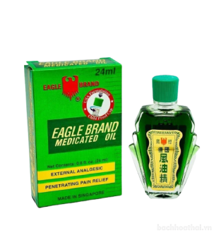 Dầu gió xanh Mỹ hiệu con ó Eagle Brand Medicated Oil