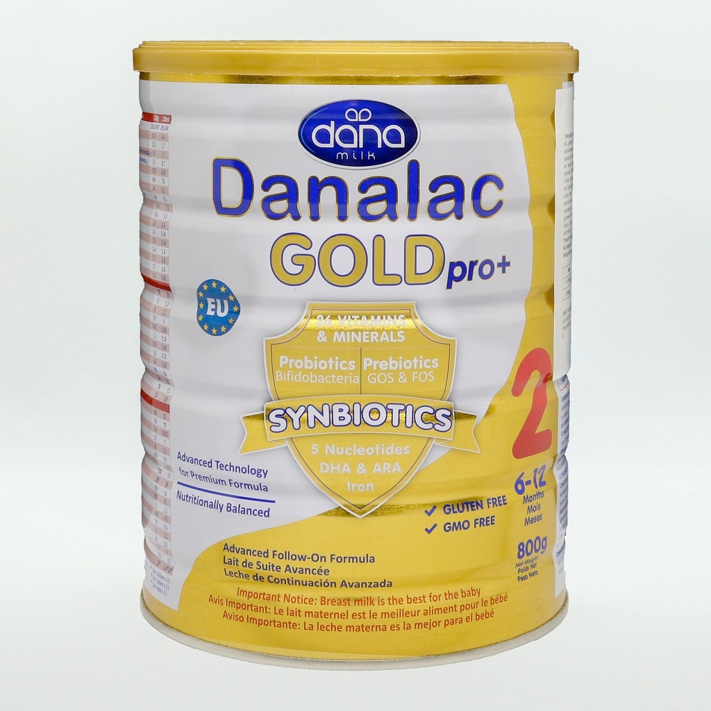 Sữa bột Danalac Gold Pro+ số 2, số 3 lon 800g date T10 2024