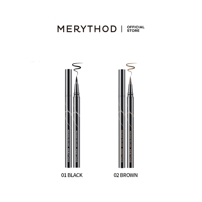 Gambar MERYTHOD Reel Edge Pen Eyeliner Waterproof No Smudging Made in Korea