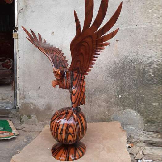 TƯỢNG  ĐẠI BÀNG  GỖ XÀ CỪ  CAO 50CM