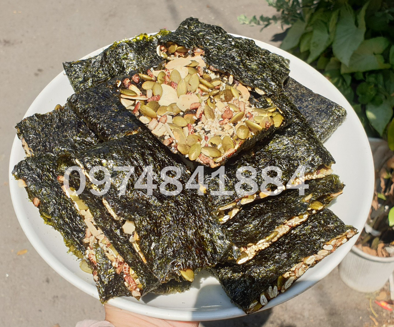 RONG BIỂN KẸP HẠT DINH DƯỠNG 1KG/ 500G/ 250G - snack rong biển tốt cho sức khỏe