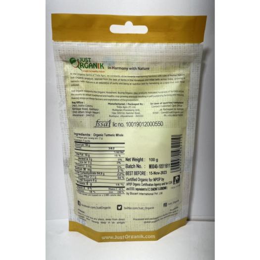 Bột Nghệ Hữu Cơ Cao Cấp Just Organik Tinh Chất Tự Nhiên Uống Trắng