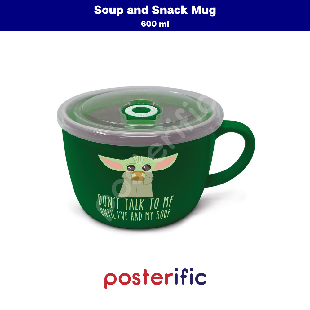 Gambar Star Wars The Mandalorian (The Child   Don t Talk To Me)   Pyramid International Soup and Snack Mug (600 ml)