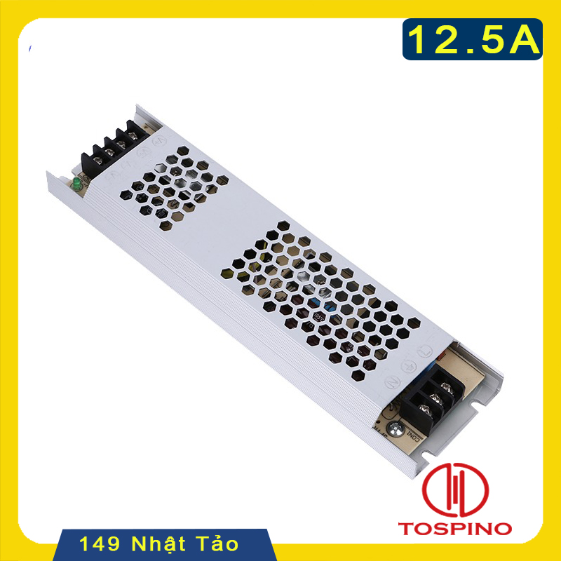 Nguồn Dẹp 12v 12.5A chất lượng cao thương hiệu Tospino siêu bền