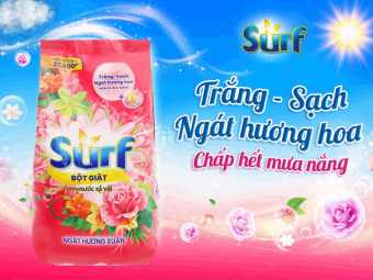 Bột giặt Surf ngát hương xuân 5.5kg - Xà bông giặt đồ SURF hương ngát xuân 5.5kg - Hàng chính hãng