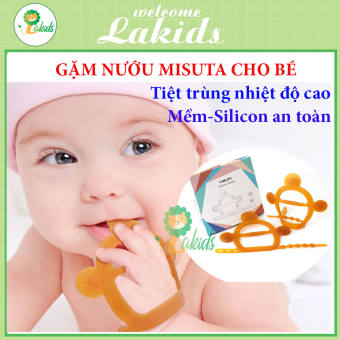 Gặm nướu silicon Misuta Lakids mềm dẻo an toàn cho bé
