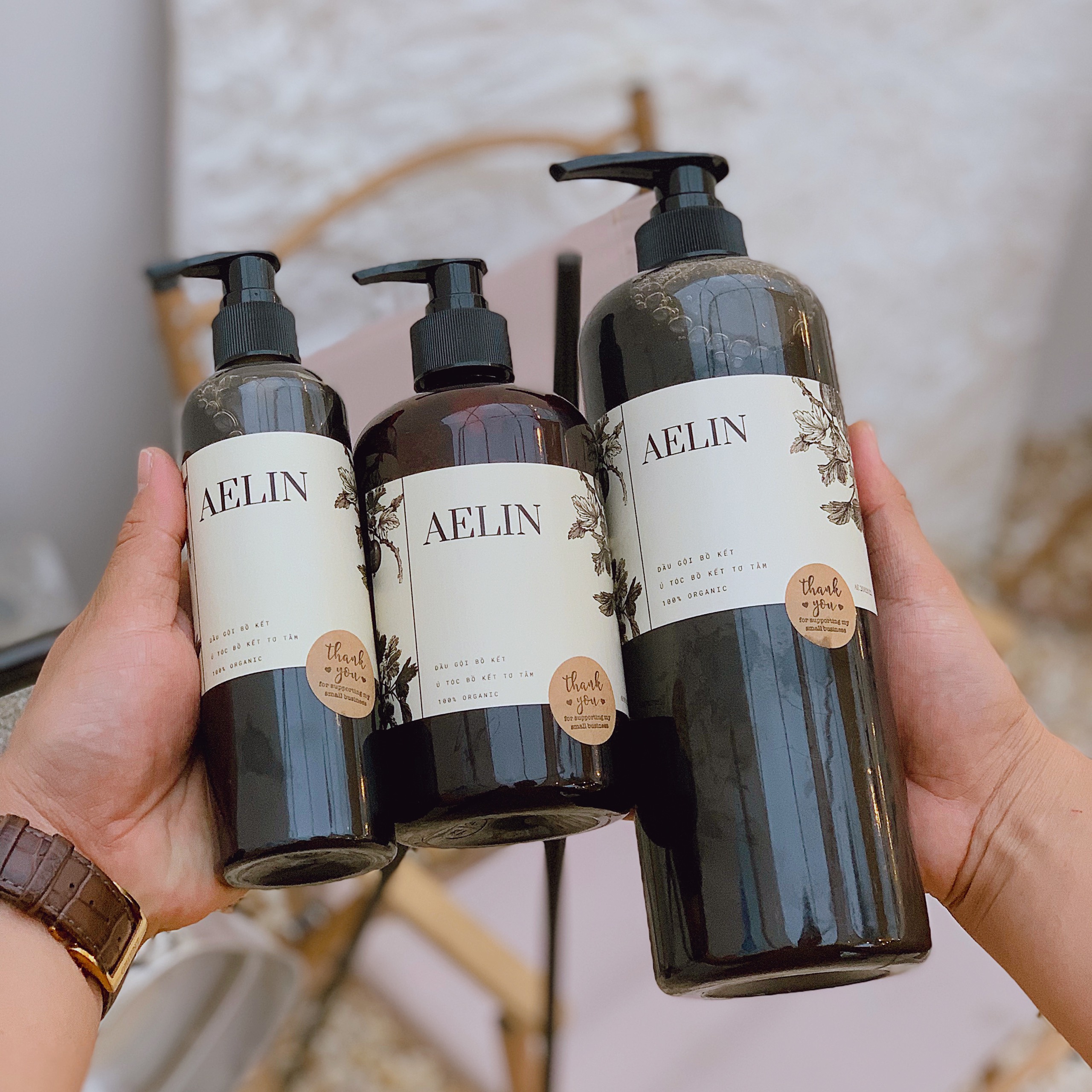 Dầu gội bồ kết thảo mộc aelin