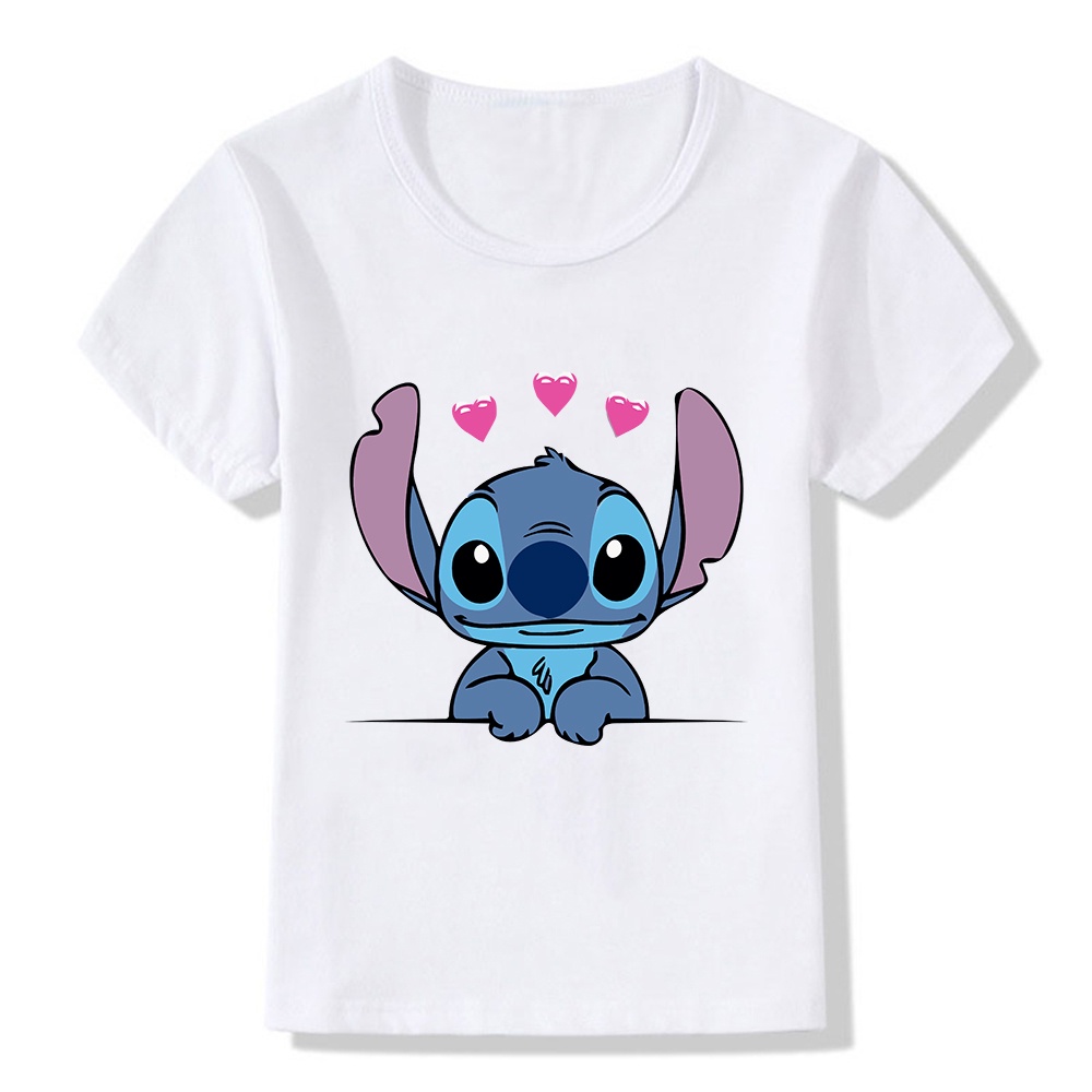 KCYSTA Stitch Cartoon Fashion Kids Girls Print Youth Kids T-Shirt Vintage Family Mama Papa Baby Family Tops Shirt Kids, Infant Unisex, Size: Small