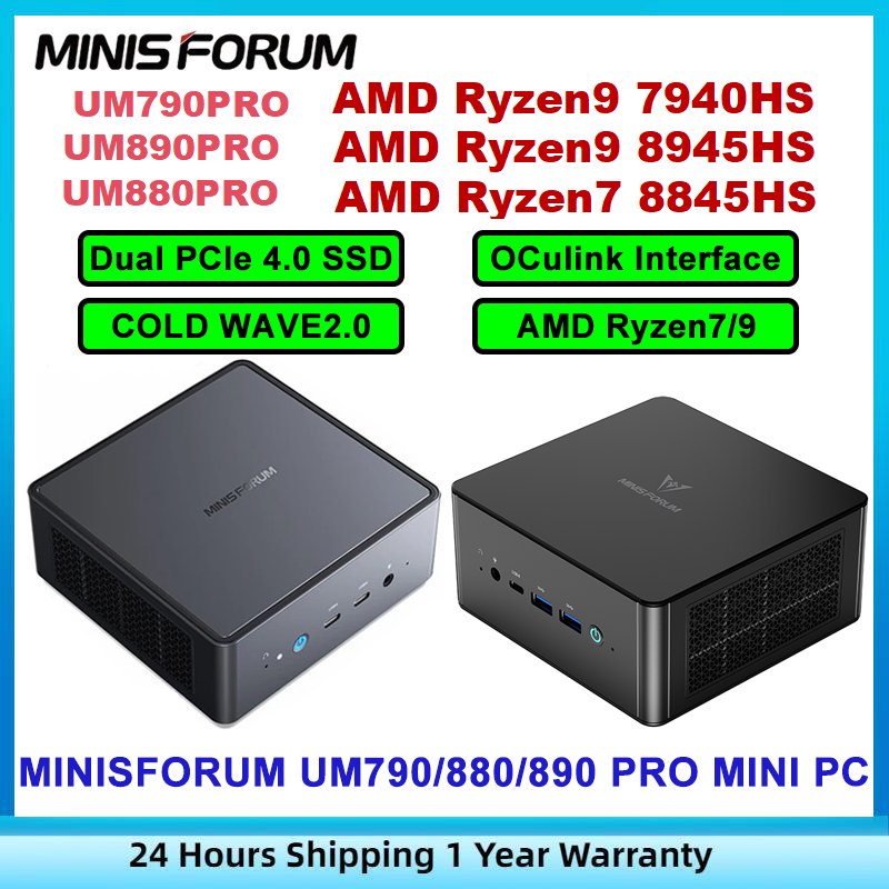 Minisforum Um790 Pro Mini Pc - Amd Ryzen 9 7940Hs, Ddr5 5600Mhz