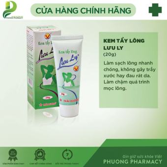 KEM TẨY LÔNG LƯU LY TUBE 20g TẨY LÔNG AN TOÀN TỪ THẢO DƯỢC