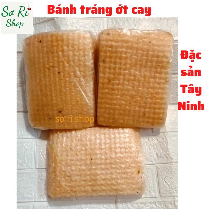 BÁNH TRÁNG  ỚT CAY DẺO MỎNG 400G  - BÁNH TRÁNG PHƠI SƯƠNG ỚT CAY- ĐẶC SẢN TÂY NINH- FREE SHIP