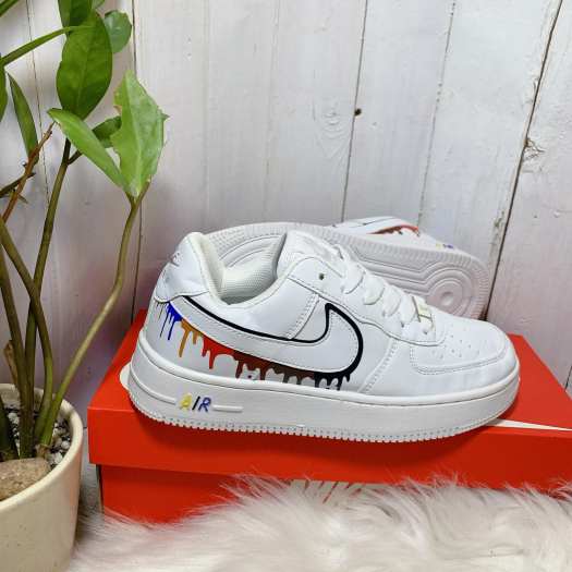 Giày Sneaker Trắng Force- Vảy Sơn Cực Chất Giày Thời Trang Cặp Đôi Nam Nữ [ Full Box]