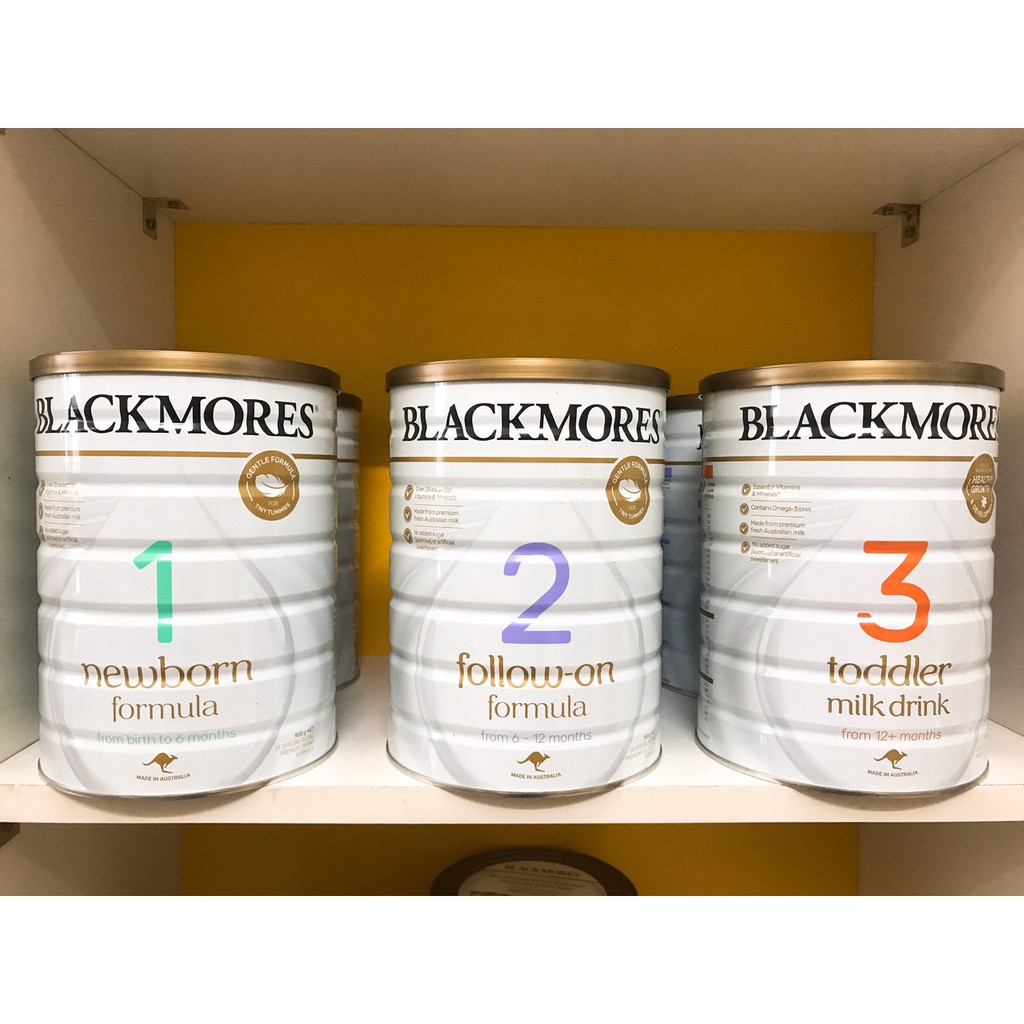 Sữa BLACKMORE 900gr số 1,2,3 hàng của Úc, Date mới