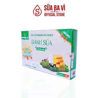 Bánh Sữa Ba Vì Ít Đường, Bánh Sữa Non Ba Vì Nguyên Chất Từ Sữa Bò Tươi - Hộp 200G/14 Thanh