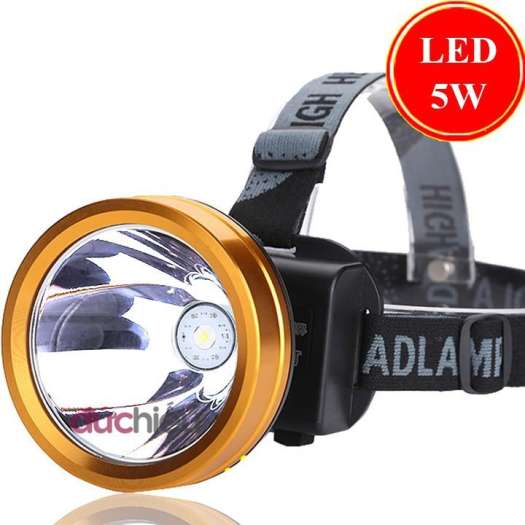 Đèn pin đội đầu siêu sáng có ánh sáng vàng, đèn đội đầu, đèn pin đeo đầu, đèn pin đeo trán, đèn soi ếch, đèn bắt ếch - Đức Hiếu Shop