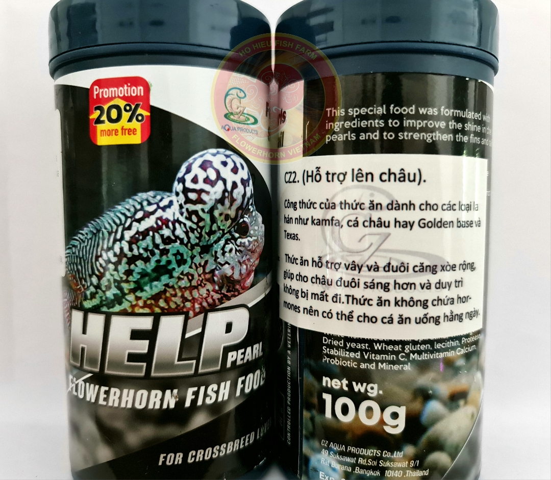 Cz2 help pearl. thức ăn cho cá la hán hỗ trợ sáng châu. hàng thái lan