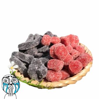 500g kẹo dâu tây, dâu tằm mix