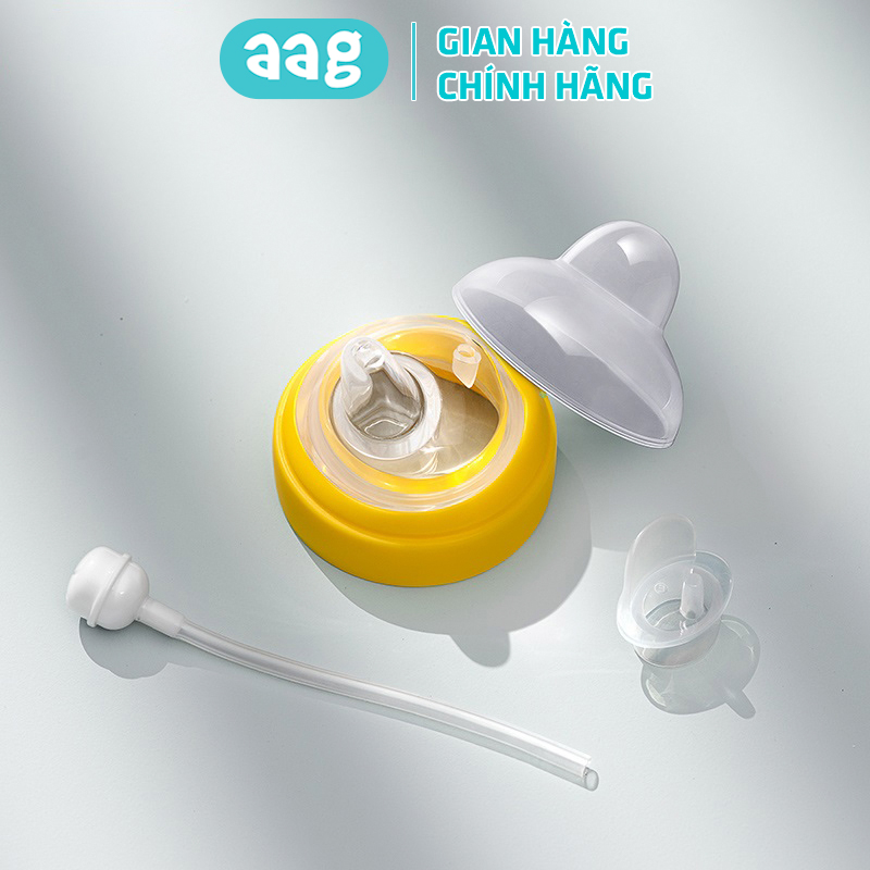 Núm ti sữa cho bé AAG2006 nắp thay silicon cho bình sữa cổ rộng