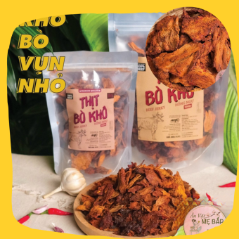 Khô Bò Vụn Giòn Hồng Ngự 250g - 100% thịt bò sạch, không phẩm màu - Shop Mẹ Bắp [Date 6 tháng]