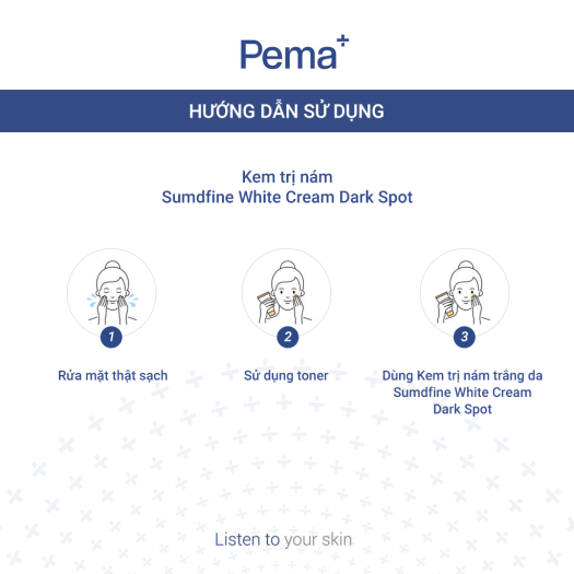Kem Làm Giảm Vết Thâm Nám - Trắng Da Sumdfine White Cream Dark Spot 20g - Loại Bỏ Da Xỉn Màu, Thâm Nám