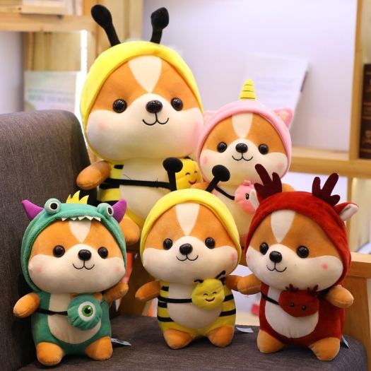 ✓▥ↂ Gấu bông đồ chơi mini cute thú nhồi bông con sóc nhỏ đeo túi đáng yêu
