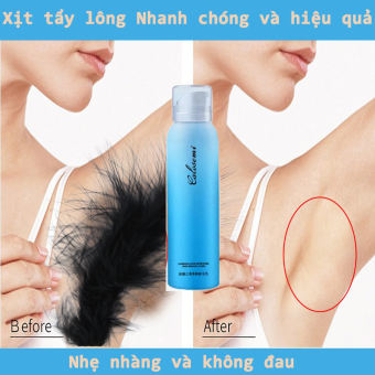 Tẩy lông phun Xịt tẩy lông Kem tẩy lông kem tẩy lông cho da nhạy cảm an toàn khu vực kín tẩy lông Tay và chân dưới nách tẩy lông,không đau tẩy lông ,nhẹ nhàng và an toàn cho tất cả các da150ml