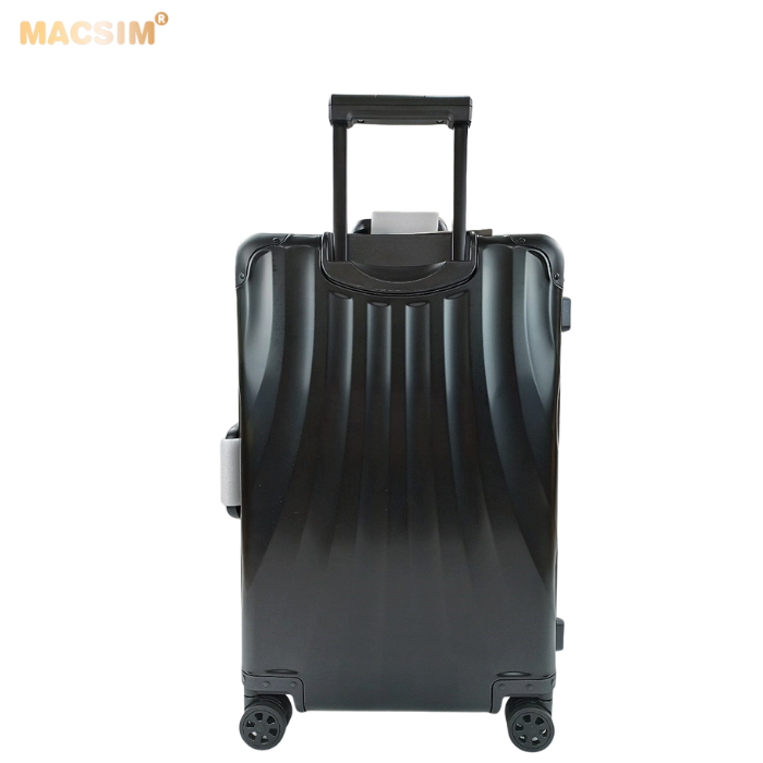 Vali hợp kim nhôm nguyên khối MS1307 Macsim cao cấp màu đen cỡ 24inches