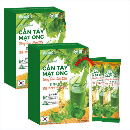 Cần Tây Mật ong Hồng Sâm Rau Má - Giúp Giảm Cân Hiệu Quả Giảm Mỡ Máu Lợi Tiểu Giải Độc Phòng Ngừa Ung Thư