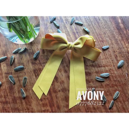 Kẹp tóc nơ tiểu thư nơ dài cao cấp