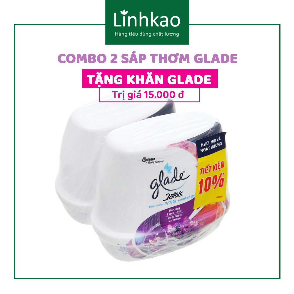 Combo 2 Sáp Thơm Glade 180g nhiều hương
