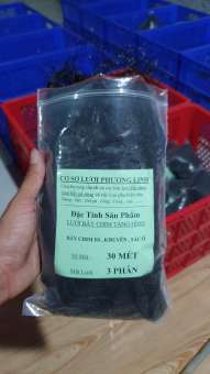 30 mét lưới bẫy chim ri , sắc ô , khuyên , sẻ ( lỗ 3 phân chiều cao 5m 5 dây 4 túi ) lưới cước thái màu đen tàng hình