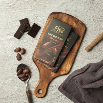 Kẹo socola đắng 90% cacao ít đường FIGO, đồ ăn vặt giảm cân, keto, ăn kiêng