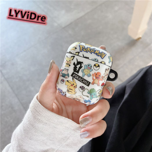 Quả Cầu Pokemon Pikachu Vẽ Tranh LYViDre Trường Hợp Quái Vật Nhỏ Túi Bọc Hộp Sạc Tai Nghe Không Dây Ốp Bảo Vệ Mềm Cho Apple AirPods Pro Vỏ AirPods 3 2 1
