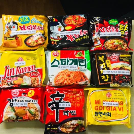 MÌ CAY HÀN QUỐC CÁC LOẠI SIÊU NGON(MÌ KIM CHI)