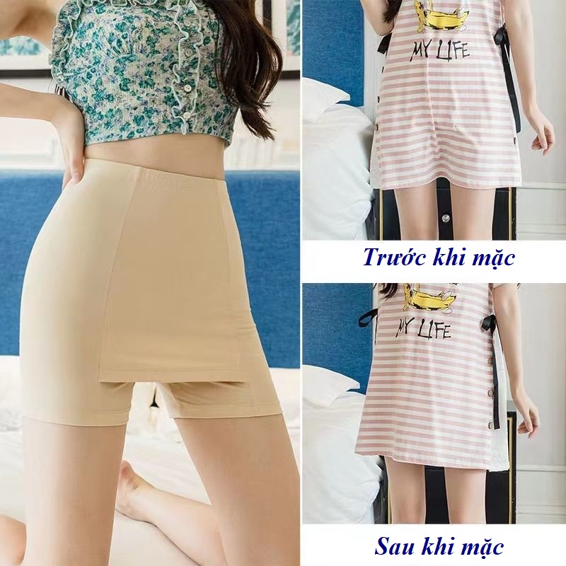 Quần mặc trong váy cao cấp (freesize 40-60kg) chống lộ phần nhạy cảm  - quần lót mặc váy nữ - quần đùi mặc trong váy - N19