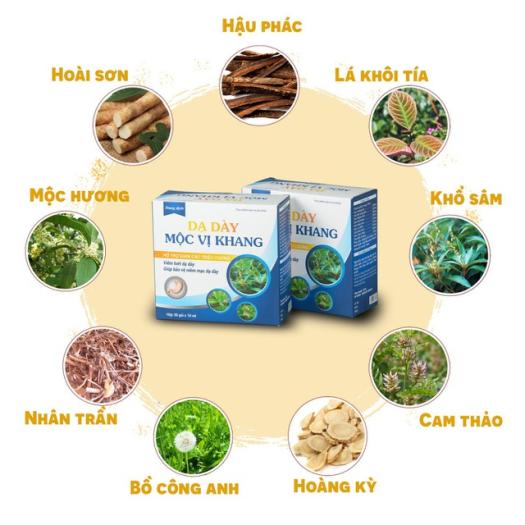 DẠ DÀY MỘC VỊ KHANG [COMBO 2 HỘP ] [Tặng Kèm Vòng Tay] DẠ DÀY MỘC VỊ KHANG Hỗ Trợ Trào Ngược Dạ Dày - AN001