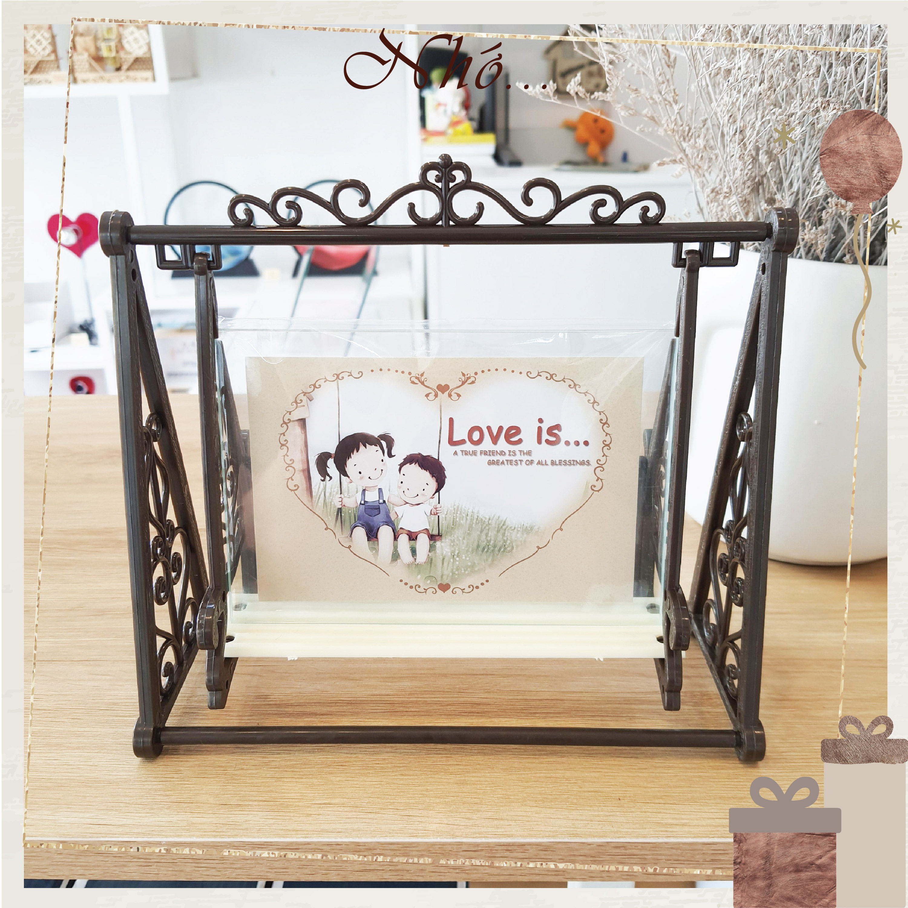 (Hỏa Tốc 2H HCM) Khung ảnh thiết kế hình Ghế, Xích Đu Cute Decor Phòng Bàn Làm Việc hot tiktok, Nhận Gói Quà Tặng Nhớ Gift Shop