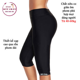 Quần bơi nữ lửng qua gối [XẢ KHO] Đồ bơi nữ, Quần dài đi biển, tập thể dục, gym, yoga Freesize từ 40-65kg