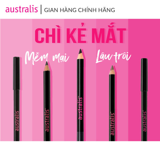 Chì Kẻ Mắt (Dạng Chuốt) Australis Eye Pencil-Hàng Úc Chính Hãng