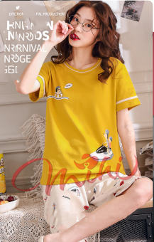 Bộ đồ bầu cộc, lửng,ngố mặc nhà ( có size 90kg - vàng cool)