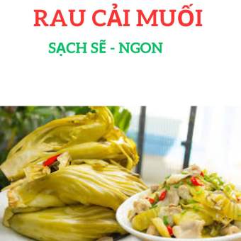 Rau cải Đà lạt muối chua thơm ngon sạch sẽ. Dưa cải chua dùng kho cá nấu canh chua đều ngon