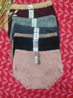 Quần lót nữ nhập khẩu Thái Lan thun lạnh viền ren form lớn FREESIZE 55-68KG , có gen nhẹ che khuyết điểm