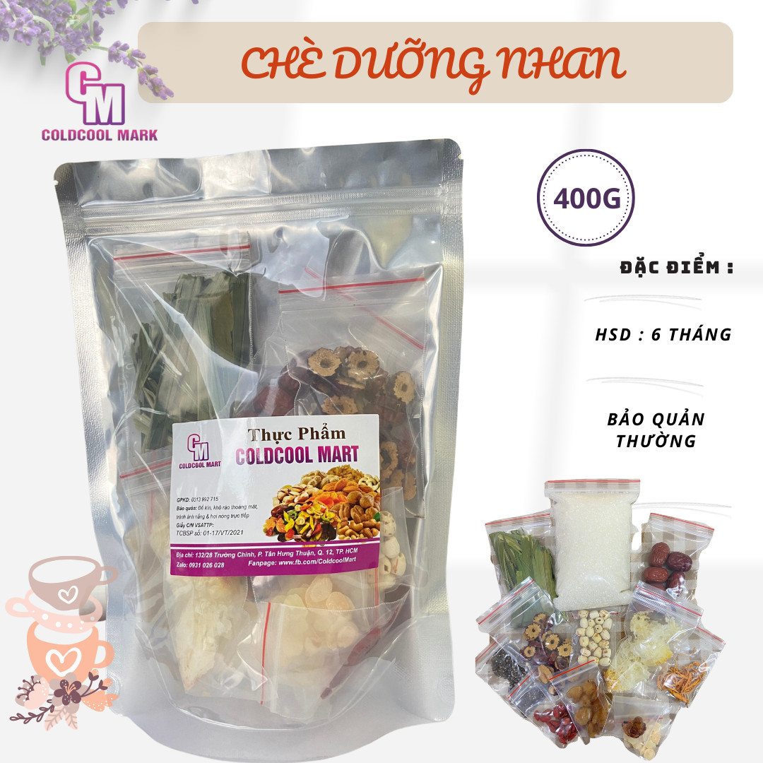 Nguyên Liệu Nấu Chè Dưỡng Nhan 400g ColdCool Mart