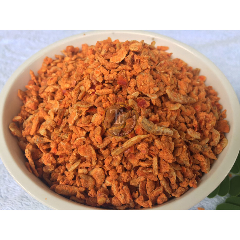 Muối tôm Tây Ninh loại nguyên con không trộn màu (ngọt tự nhiên) Thiên Thảo Organic