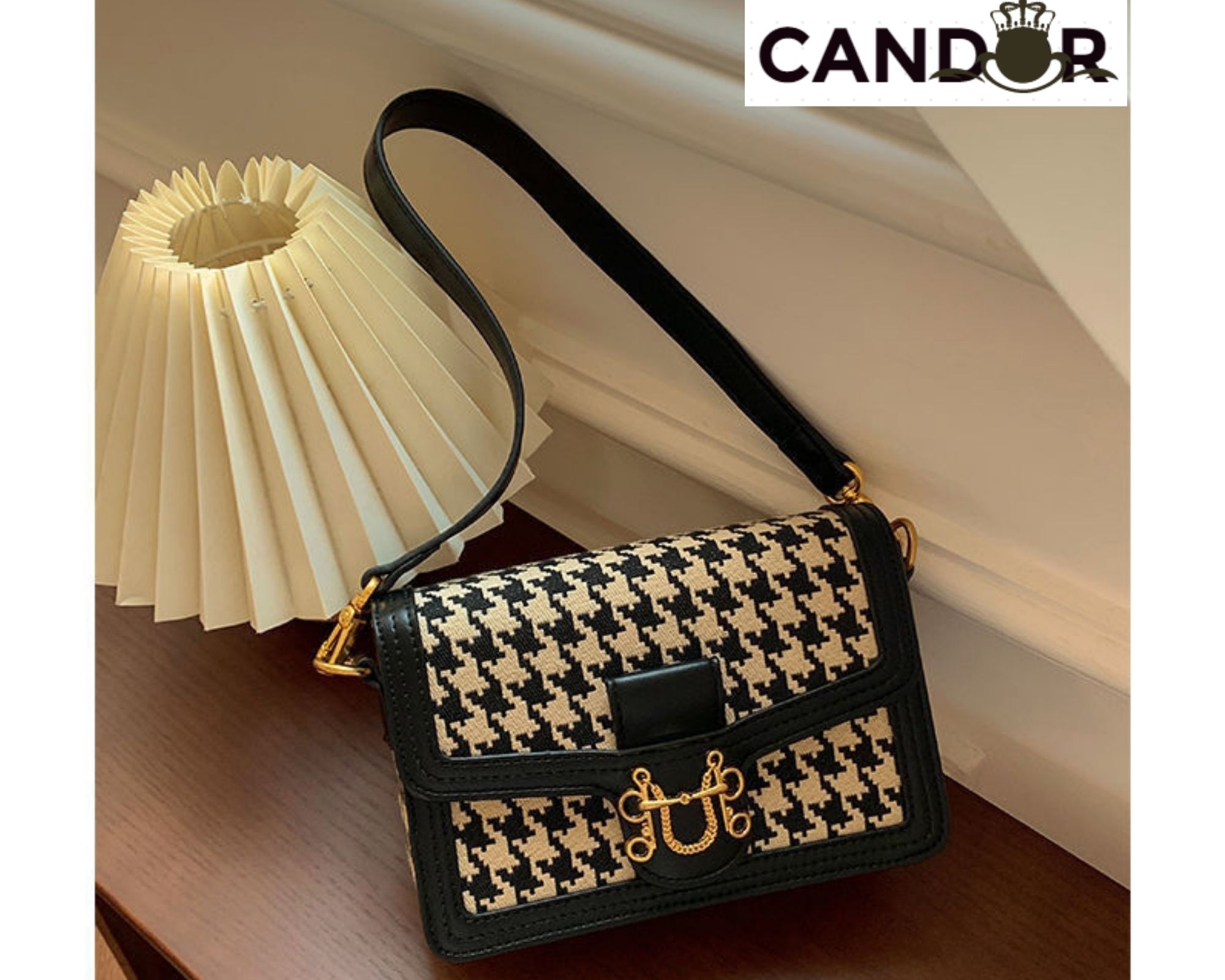 Túi xách nữ đeo chéo kẹp nách họa tiết kẻ caro style công sở Hàn Quốc cao cấp B6